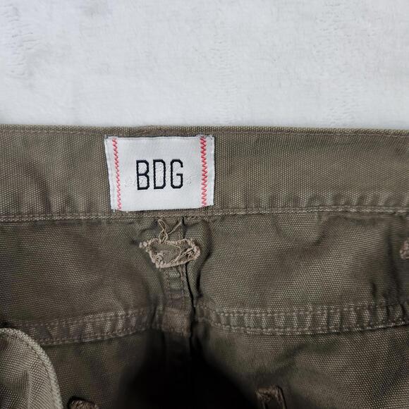 BDG Utility Pants‎ Olive Green Workwear 28x29 Women’s High Rise - Picture 8 of 9